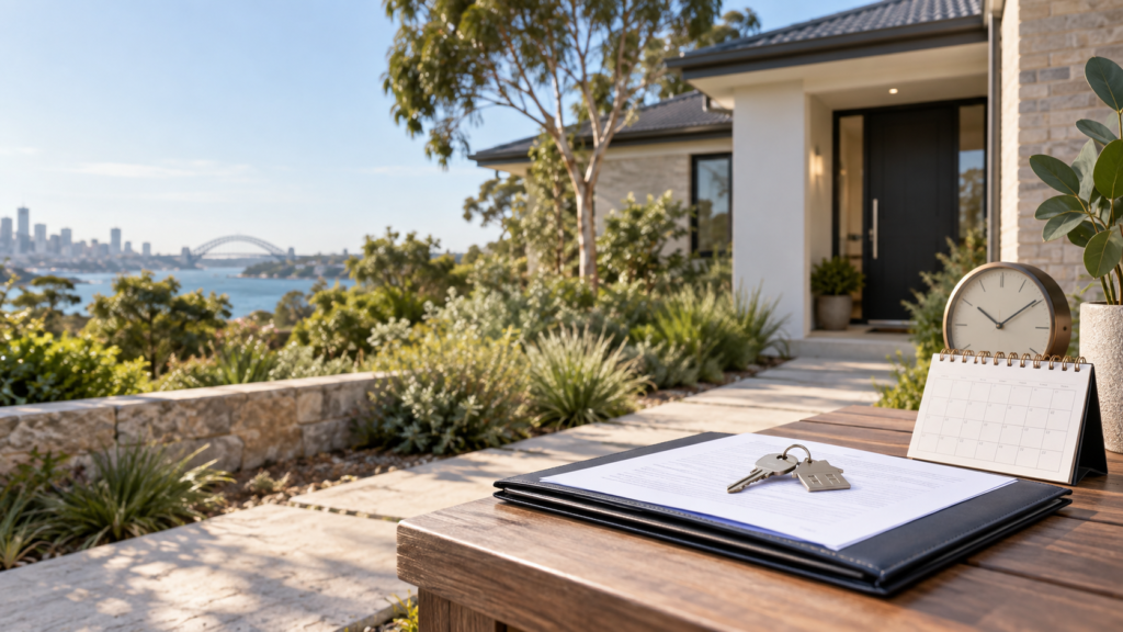 Sydney home contract and cooling-off period concept